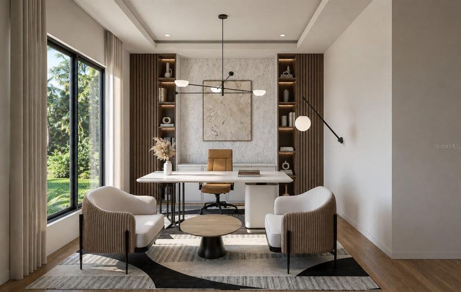 Furnished interior view inside a new home in , St. Petersburg (Image 8).