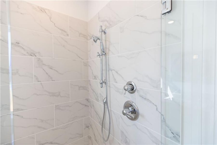 Beautiful designer finishes in the owners bath create a luxurious feel. Photos of Model House and Not of Actual home-  - Photos for representation purposes ** Model house upgrades are shown in photos**