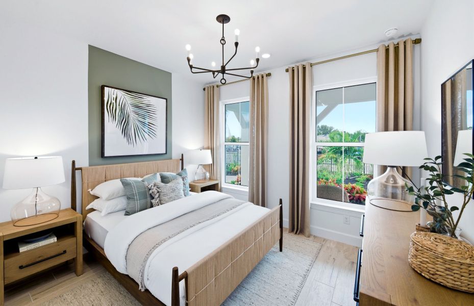 Representative furnished interior of a home built from the Palmary by Pulte Homes in Shores at Stillwater, Englewood (Image 18).