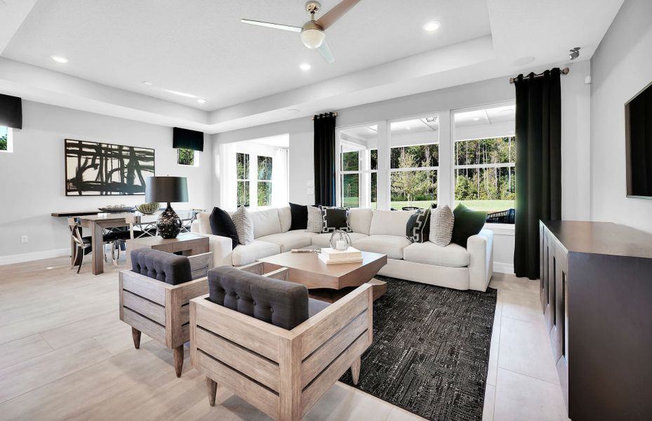 Representative furnished interior of a home built from the Palmary by Pulte Homes in Tohoqua Reserve, Kissimmee (Image 12).
