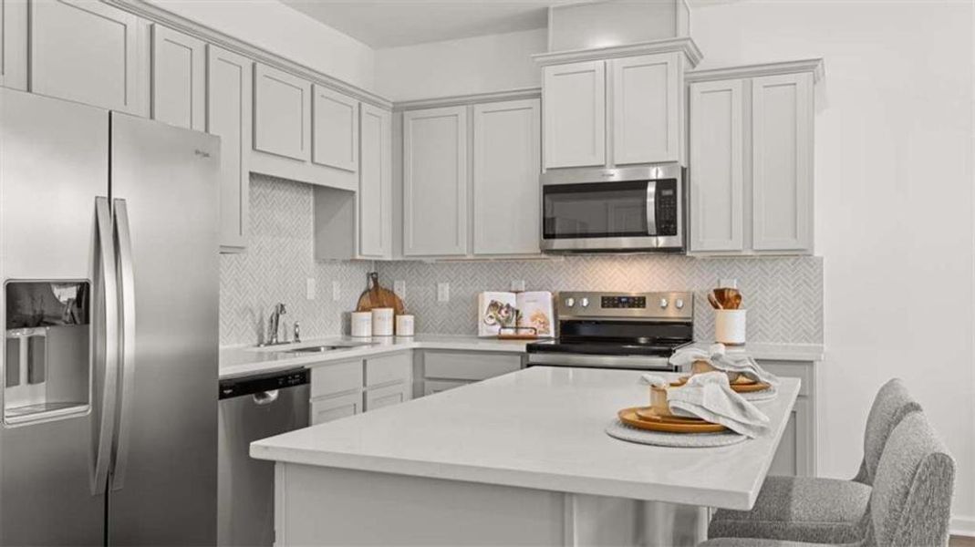 Furnished interior view inside a new home in The Gables at Agricultural Village, Perry (Image 27).
