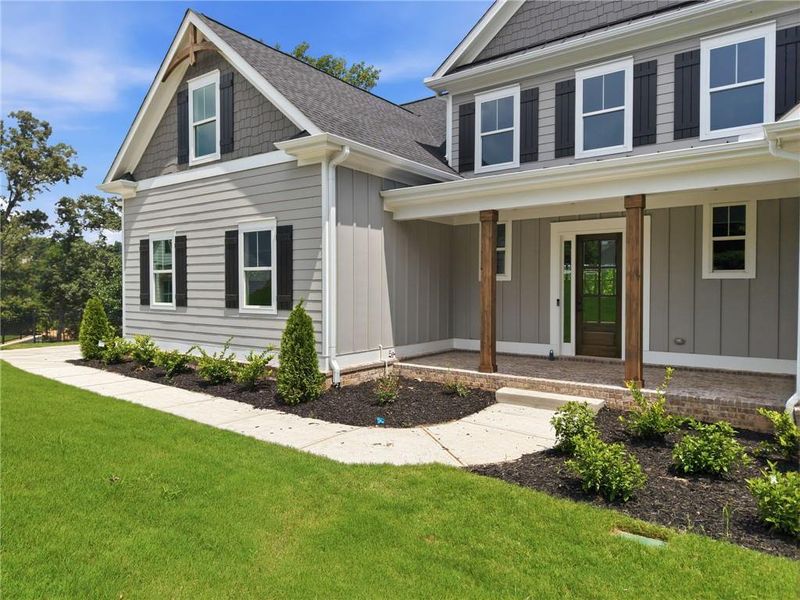 Exterior details and patio area of a home in , Flowery Branch (Image 33). Exterior details and patio area of a home in , Flowery Branch (Image 33).