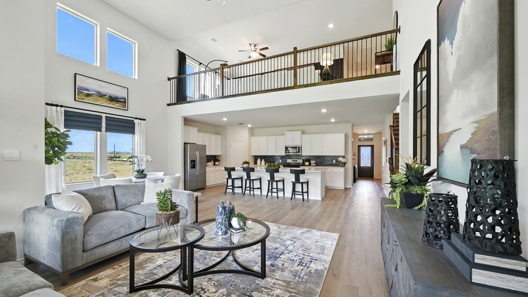Representative furnished interior of a home built from the H235 Bastrop by D.R. Horton in Lilybrooke at Legacy Hills, Celina (Image 8). Representative furnished interior of a home built from the H235 Bastrop by D.R. Horton in Lilybrooke at Legacy Hills, Celina (Image 8).