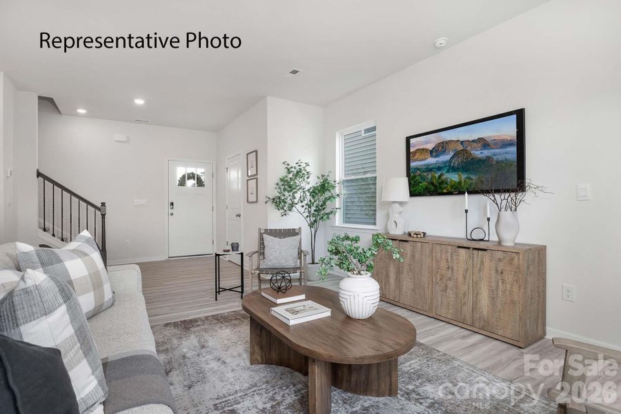Furnished interior view inside a new home in Cardinal Creek, Charlotte (Image 11).