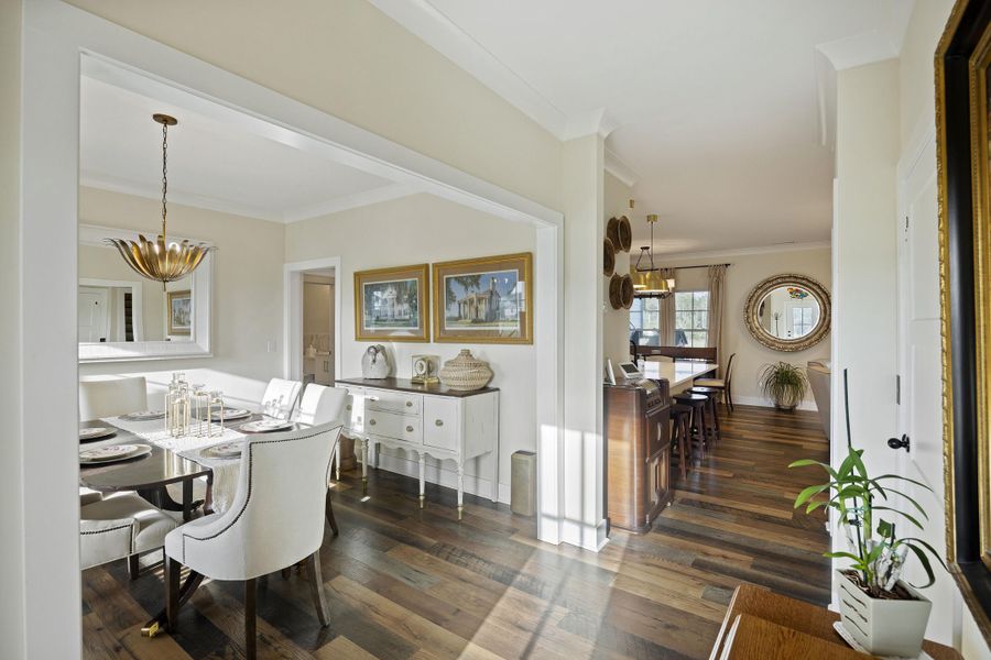 Furnished interior view inside a new home in , Meggett (Image 56).
