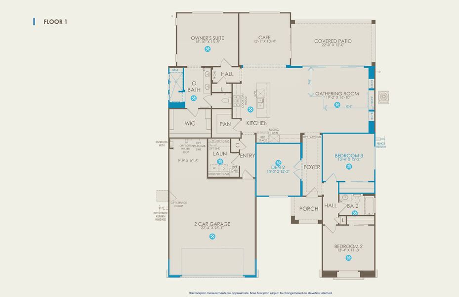Serenity Floor Plan, Quick Move-In Home, Floor 1