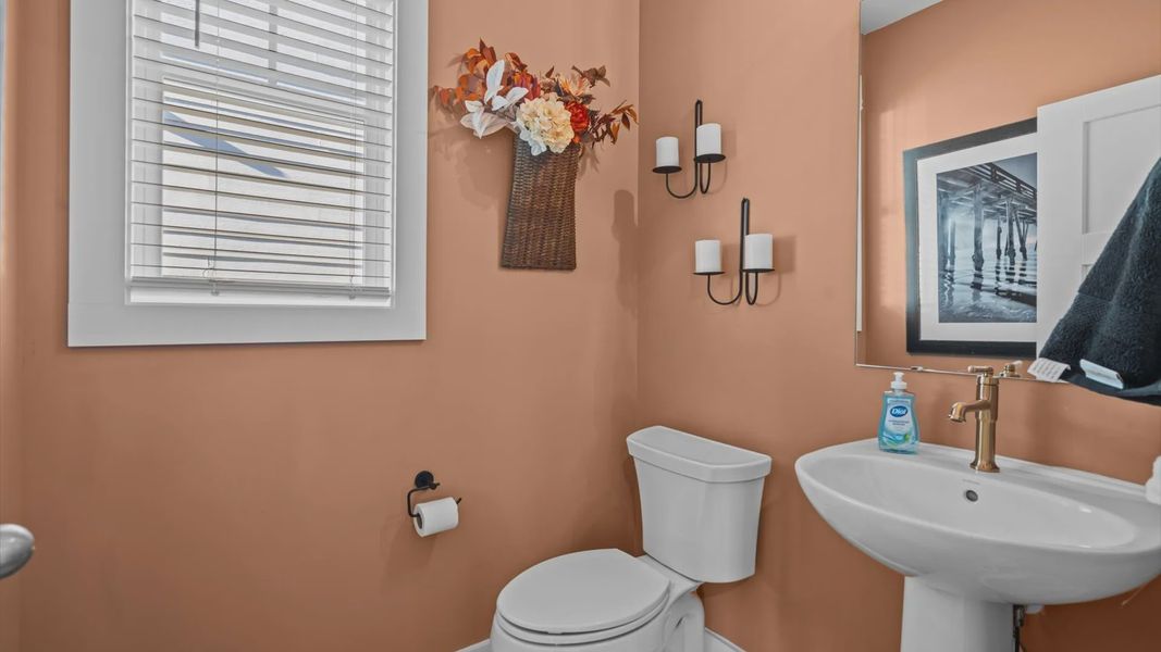 Powder Room of The Drayton Design by DRB Homes