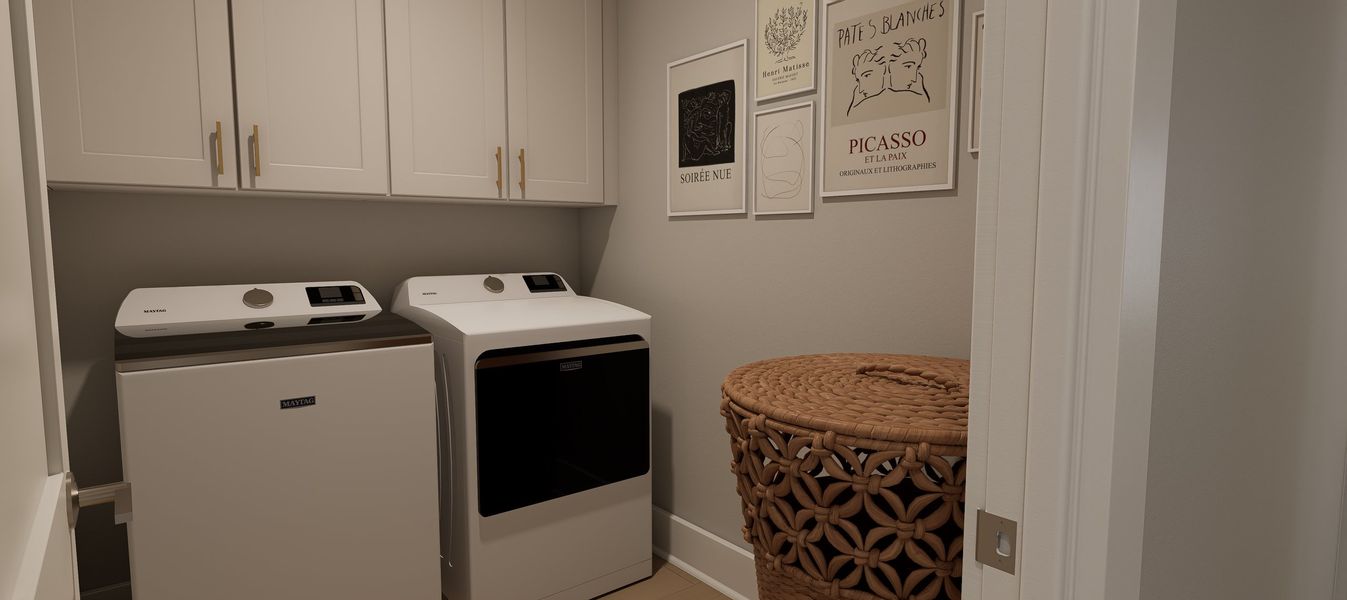 Representative interior finishes for a home built from the Willow by Baker Residential in Atwater Station - Village Collection, Fuquay Varina (Image 21).