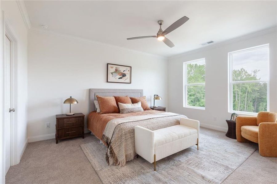 Furnished interior view inside a new home in , Sugar Hill (Image 23).