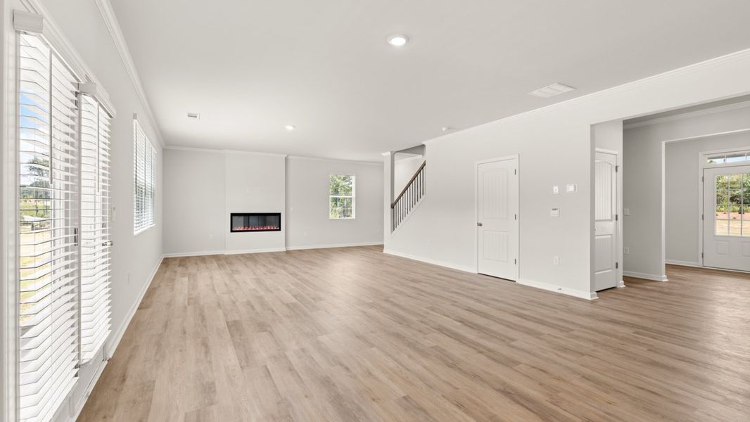 Representative unfurnished interior of a home built from the Green by D.R. Horton in Parkside at Carter Grove, Cartersville (Image 14). Representative unfurnished interior of a home built from the Green by D.R. Horton in Parkside at Carter Grove, Cartersville (Image 14).