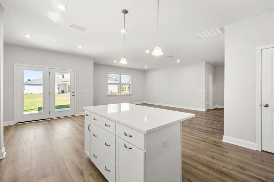 Kitchen with Oversized Island