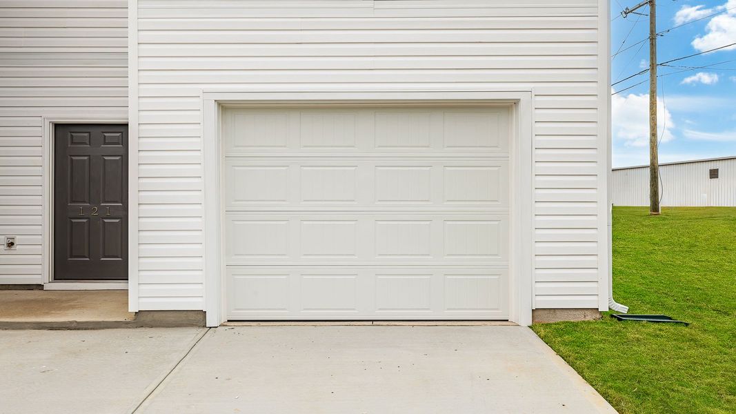 Exterior details and patio area of a home in Covington Village, Greer (Image 3).