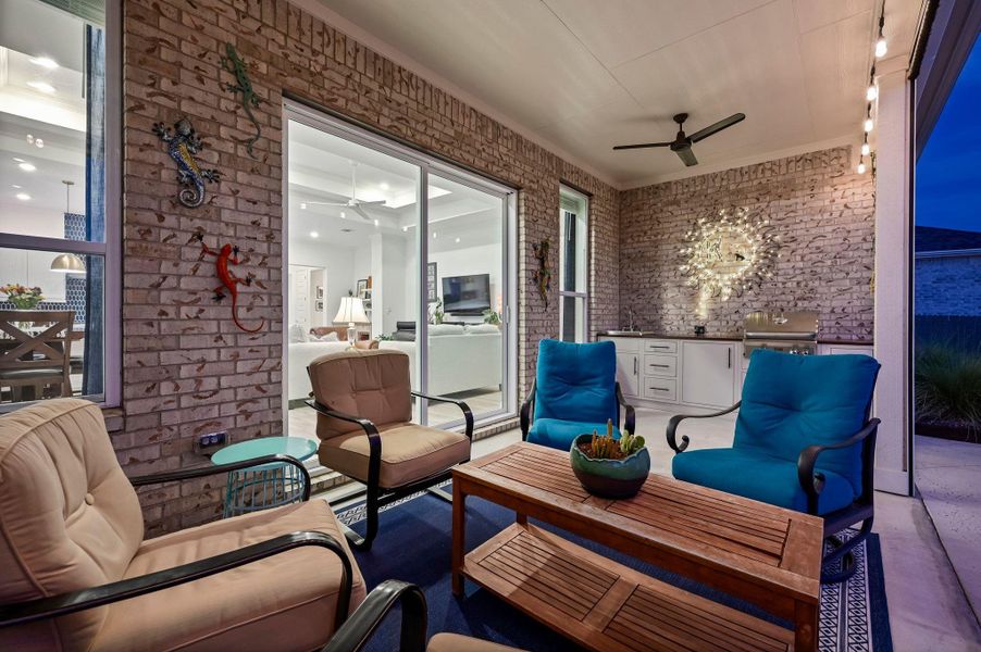 Room to relax, room to play- an extended patio and spacious yard make outdoor living easy Room to relax, room to play- an extended patio and spacious yard make outdoor living easy