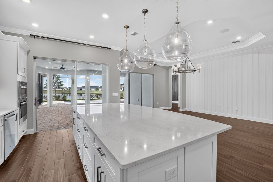 Furnished interior view inside a new home in Center Lake Ranch Community Group Page, St. Cloud (Image 10).