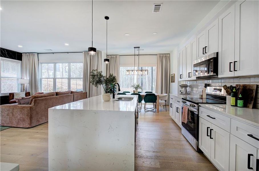 Furnished interior view inside a new home in , Cartersville (Image 12).