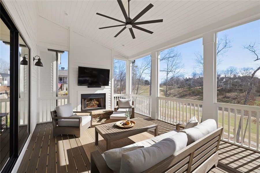 Exterior details and patio area of a home in , Dawsonville (Image 26).