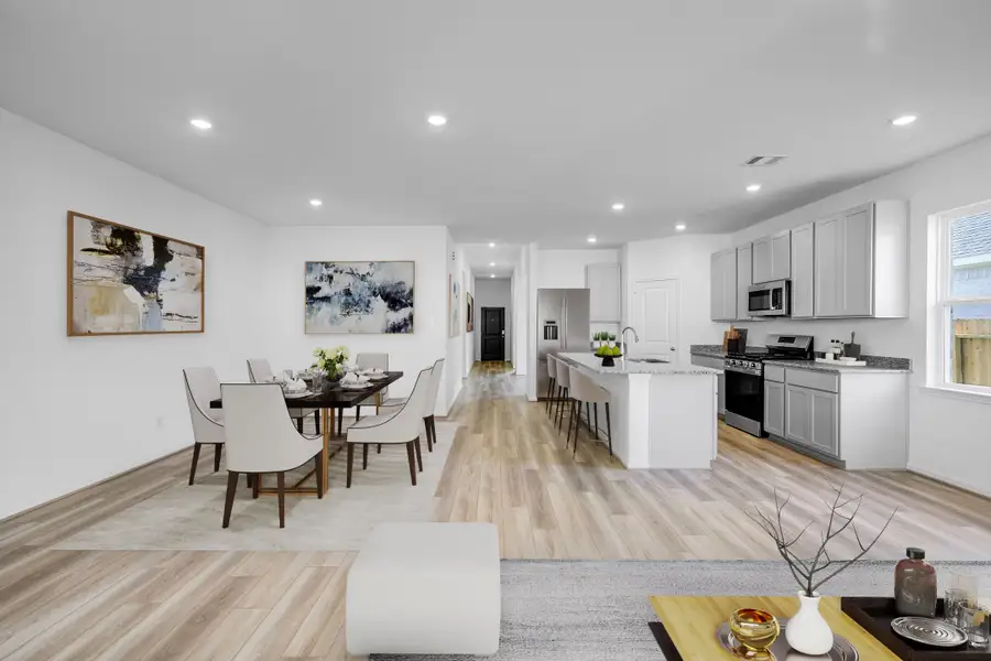 Furnished interior view inside a new home in Brookewater 45s, Rosenberg (Image 9).