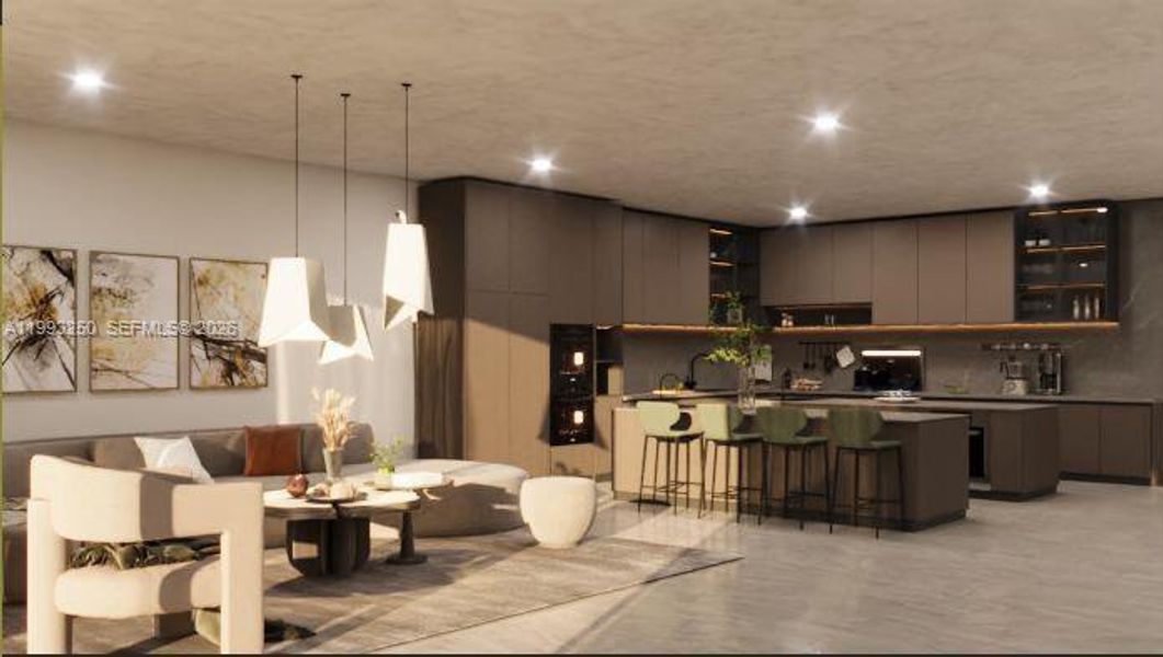 Furnished interior view inside a new home in , Fort Lauderdale (Image 12).