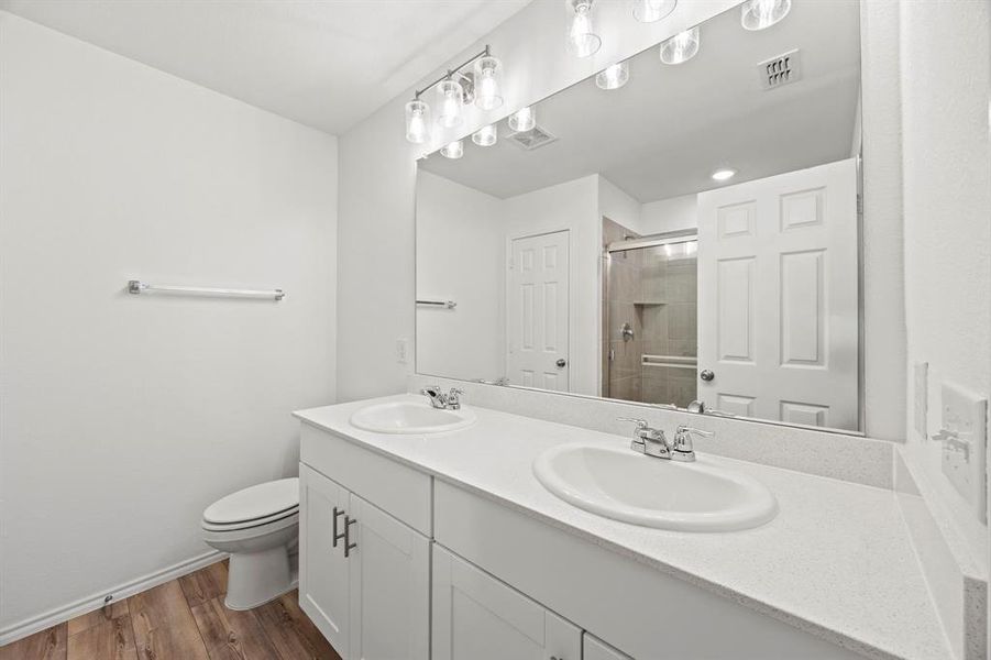 Furnished interior view inside a new home in , Denton (Image 7).