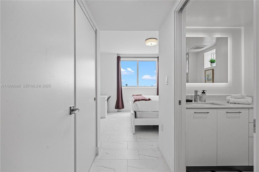 Furnished interior view inside a new home in , Hollywood (Image 10).