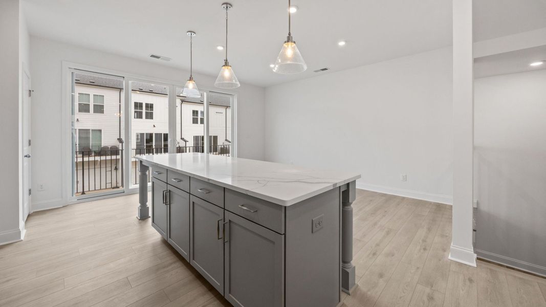 The Landon Plan in River District by DBR Homes in Charlotte, N.C - Kitchen