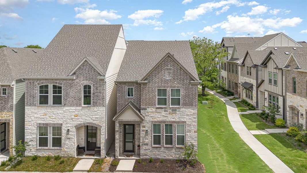 Front exterior of a new home in , Dallas, TX, highlighting curb appeal (Image 2). Front exterior of a new home in , Dallas, TX, highlighting curb appeal (Image 2).