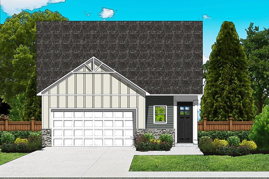 Elevation C6 - Optional Door