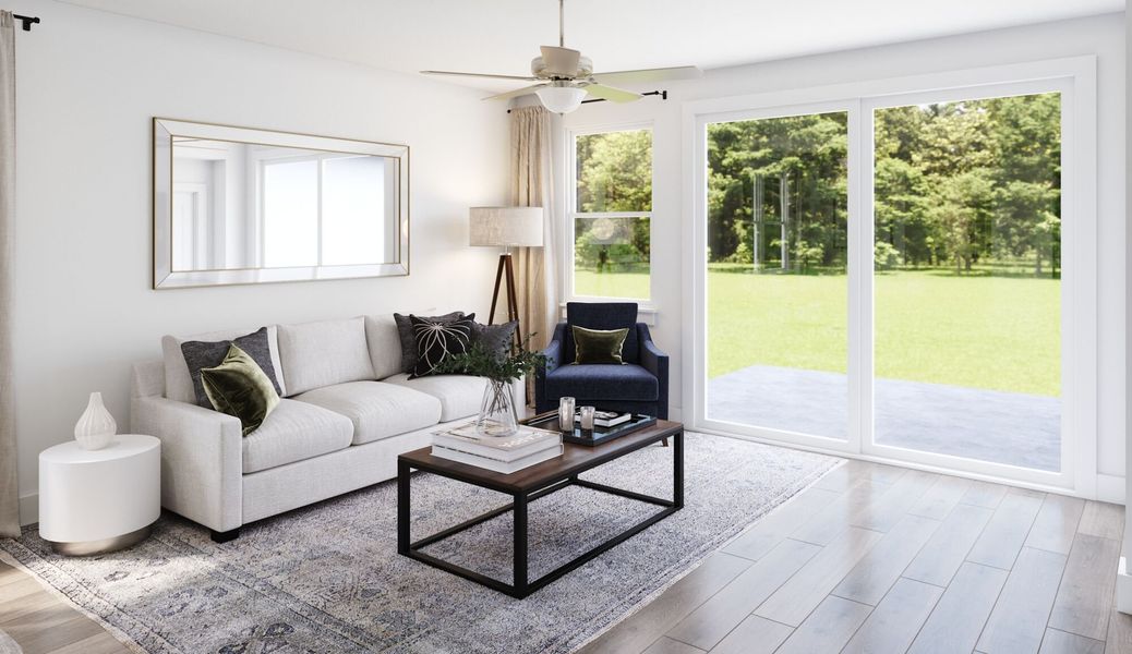 Representative furnished interior of a home built from the Brookstone by Mattamy Homes in Cardinal Landing, Coats (Image 8).