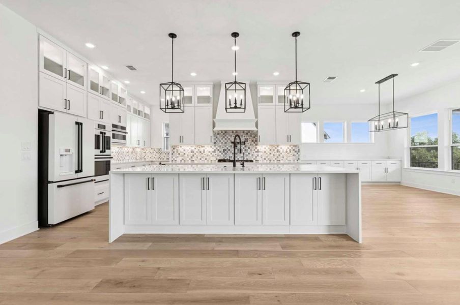 Customize your kitchen at David Weekley's design center.