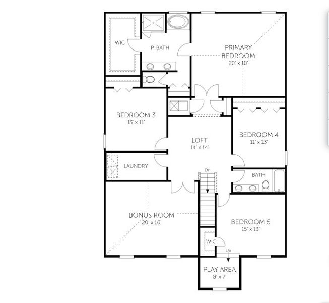 2D floor plan layout of this home in Silver Landing at SilverLeaf, St. Augustine, FL (Image 4). 2D floor plan layout of this home in Silver Landing at SilverLeaf, St. Augustine, FL (Image 4).