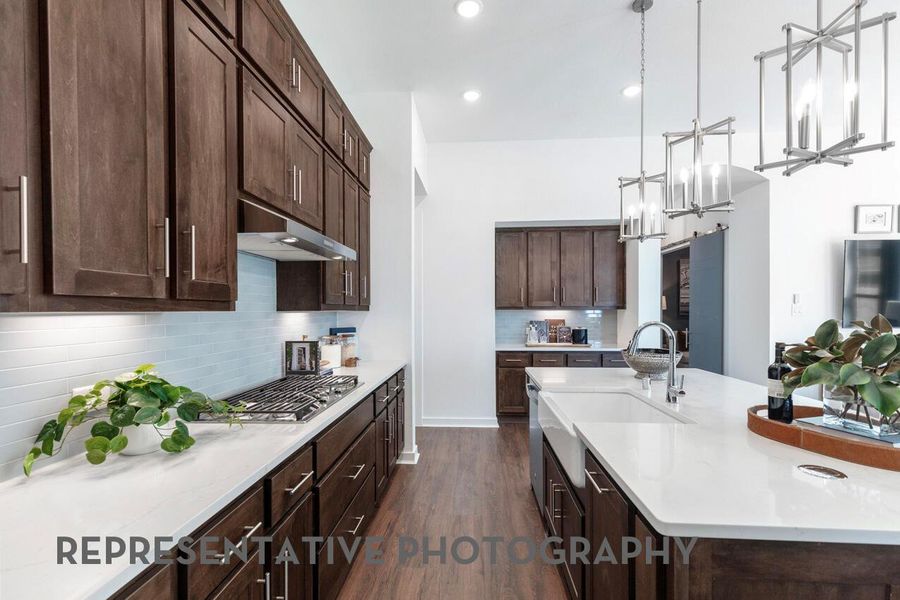 Furnished interior view inside a new home in Parkside On The River, Georgetown (Image 6).