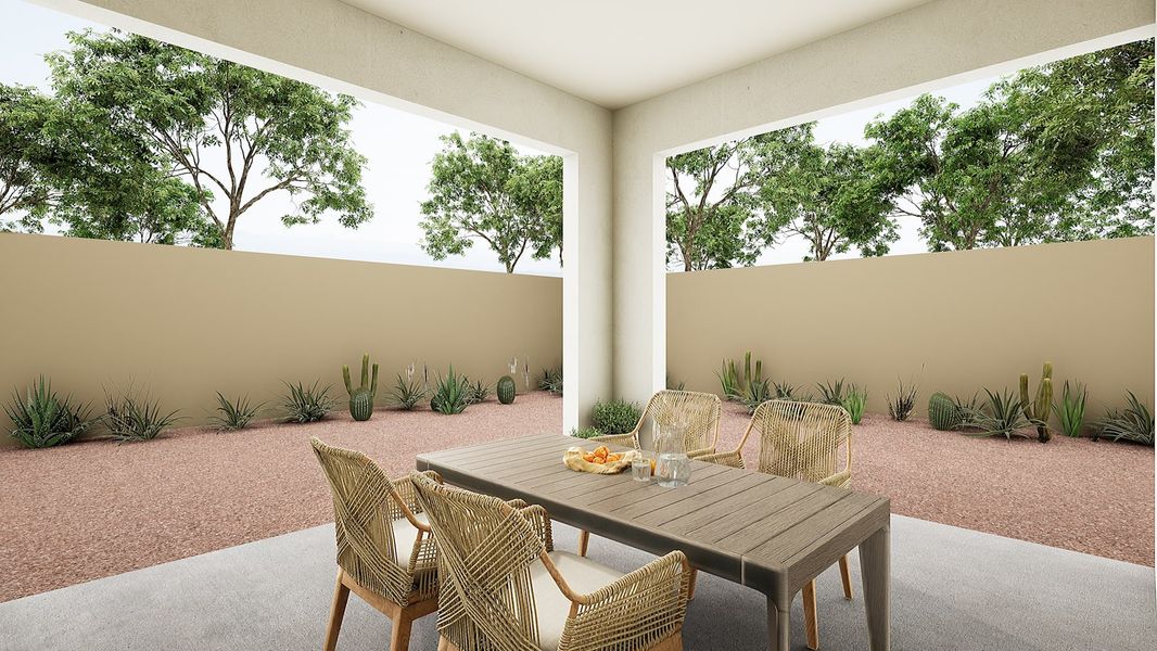 Representative exterior details of a home built from the Rosemary Plan 40-2 by Tri Pointe Homes in Soleo, San Tan Valley (Image 3).