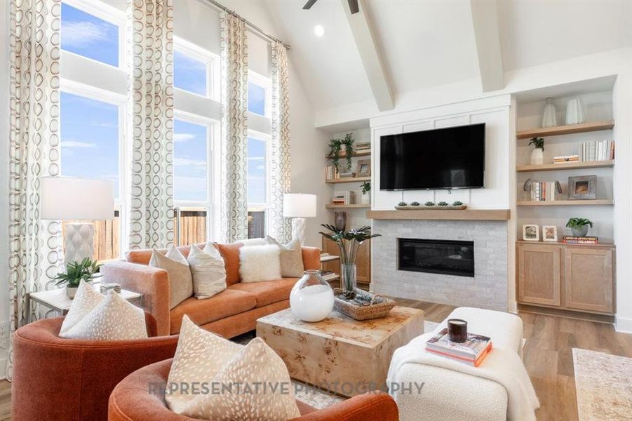 Furnished interior view inside a new home in Sonoma Verde: 60ft. lots, McLendon-Chisholm (Image 34).