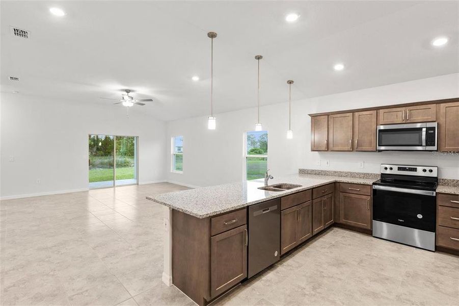 Furnished interior view inside a new home in , Lehigh Acres (Image 5). Furnished interior view inside a new home in , Lehigh Acres (Image 5).