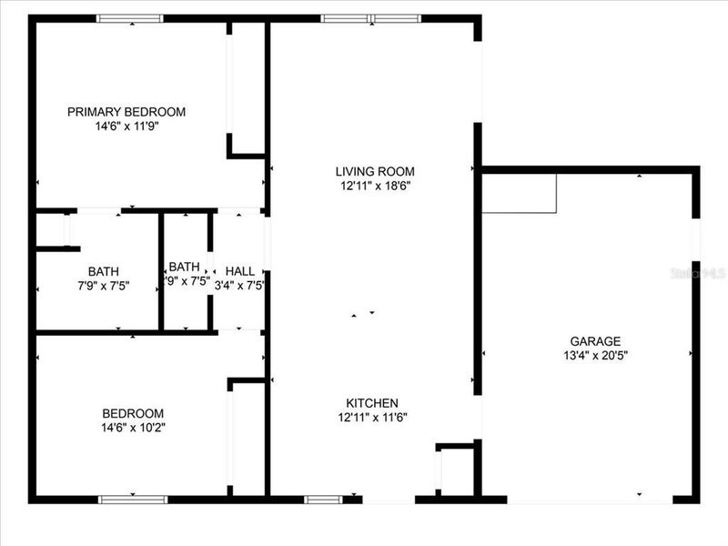 2D floor plan layout of this home in , Punta Gorda, FL (Image 3).