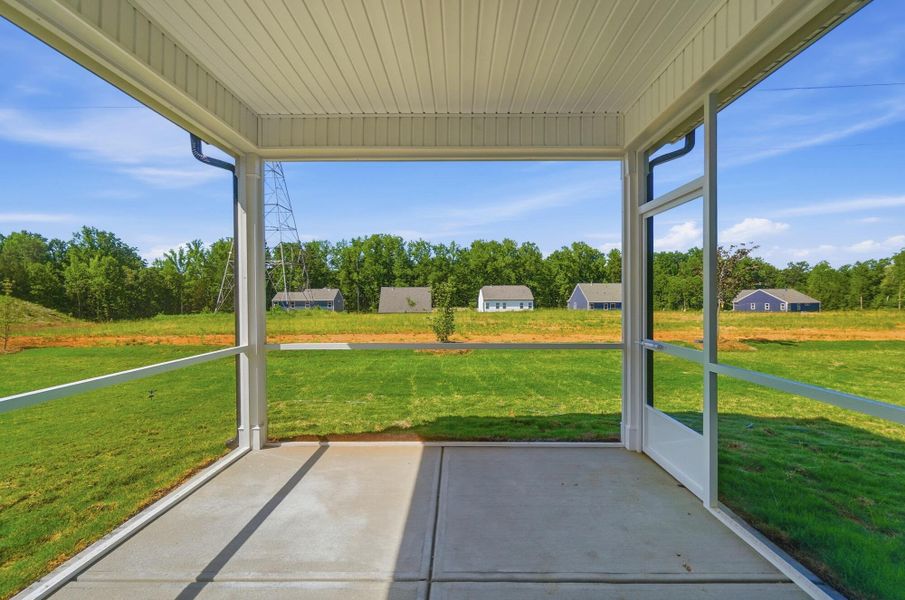 Exterior details and patio area of a home in Enclave at Riverdale, Huntersville (Image 18).
