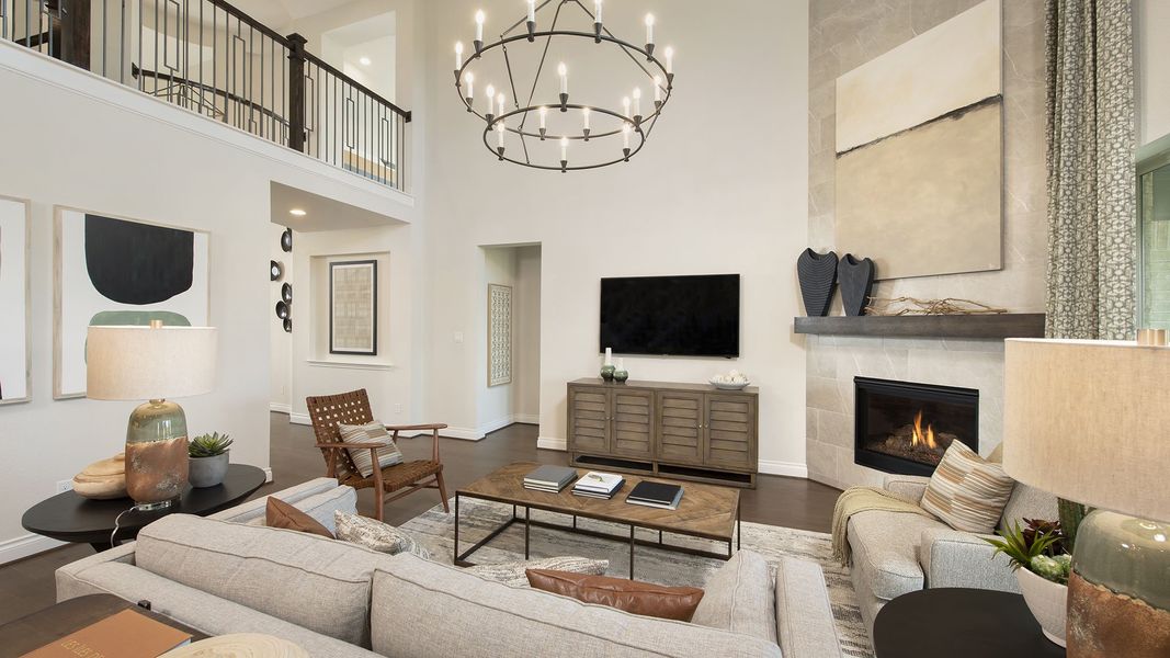 Representative furnished interior of a home built from the 3791W by Perry Homes in Valencia, Manvel (Image 6).