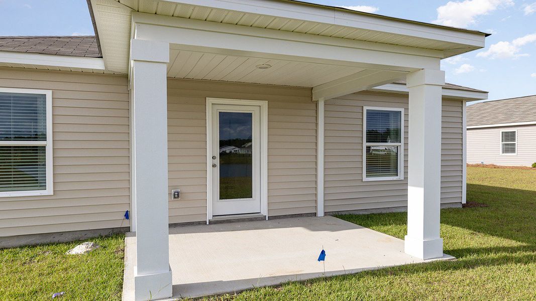 Representative exterior photo of a completed home built from the DEVON by D.R. Horton in Preserve at Cypress Commons, Conway, SC (Image 2).