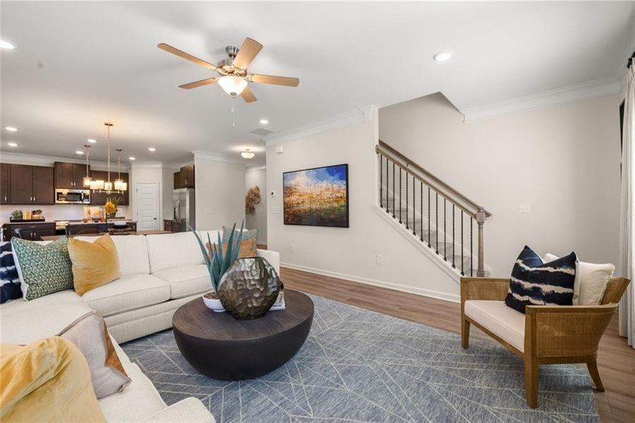 Furnished interior view inside a new home in Oakmont, Dallas (Image 46).