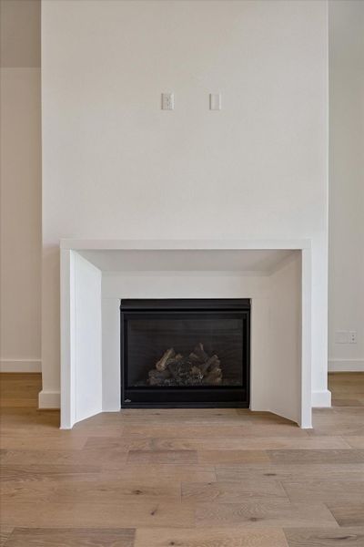 Stunning gaslog fireplace in the Living Area.