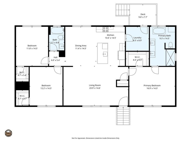 2D floor plan layout of this home in , Forest City, NC (Image 3).