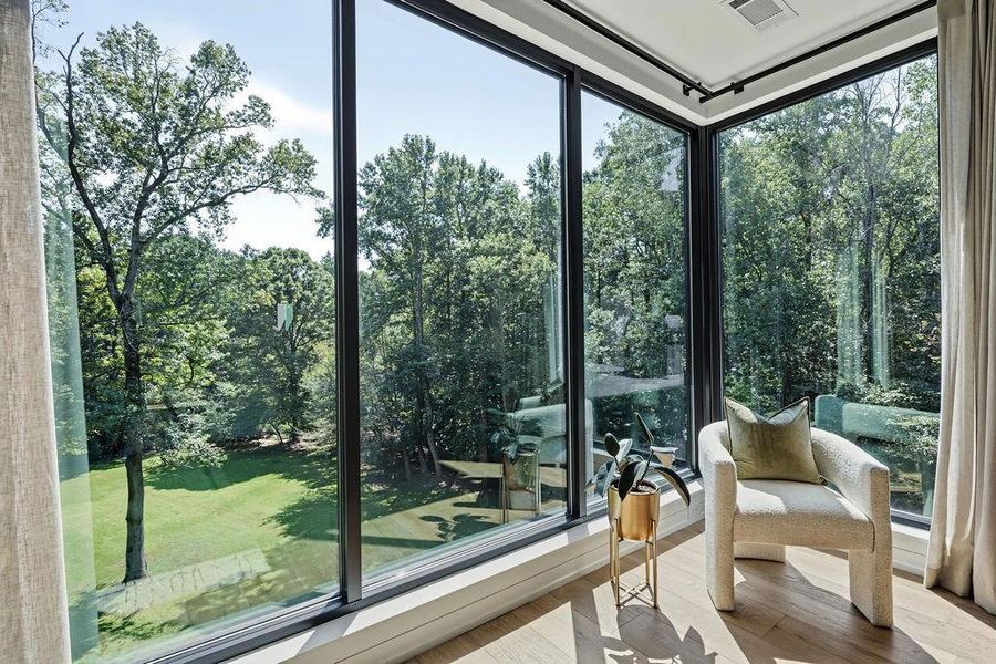 Exterior details and patio area of a home in , Atlanta (Image 28).