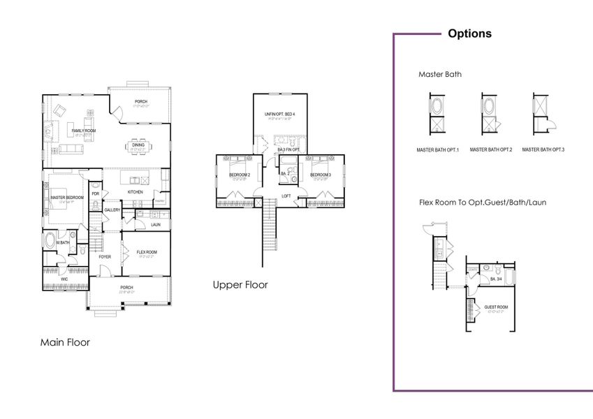 2D floor plan layout of this home in , Beaufort, SC (Image 3).