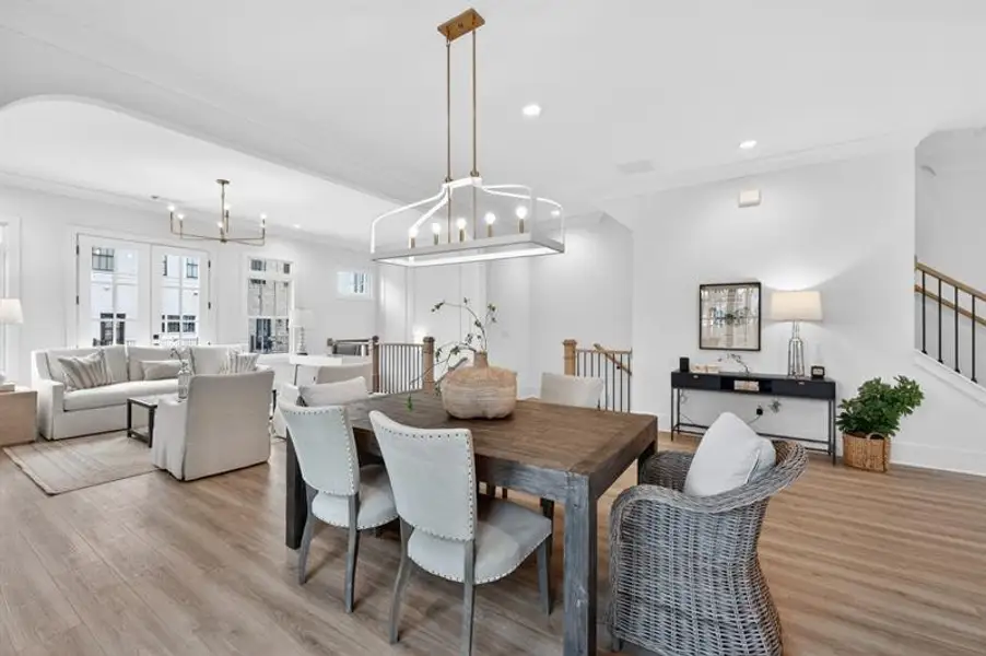 Furnished interior view inside a new home in Skyview On Broad, Sugar Hill (Image 5).