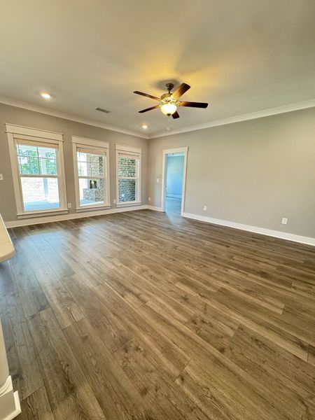 Living room features large windows for ample lighting.

*Photo is from a previous listing displaying the completed floor plan some options and selections may vary from actual home.