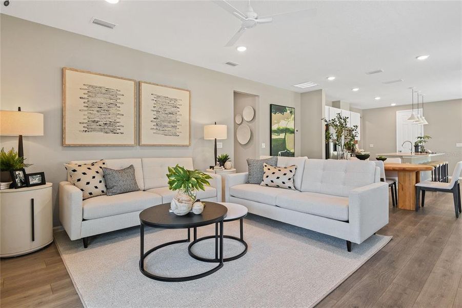 Furnished interior view inside a new home in Waterset, Apollo Beach (Image 8).