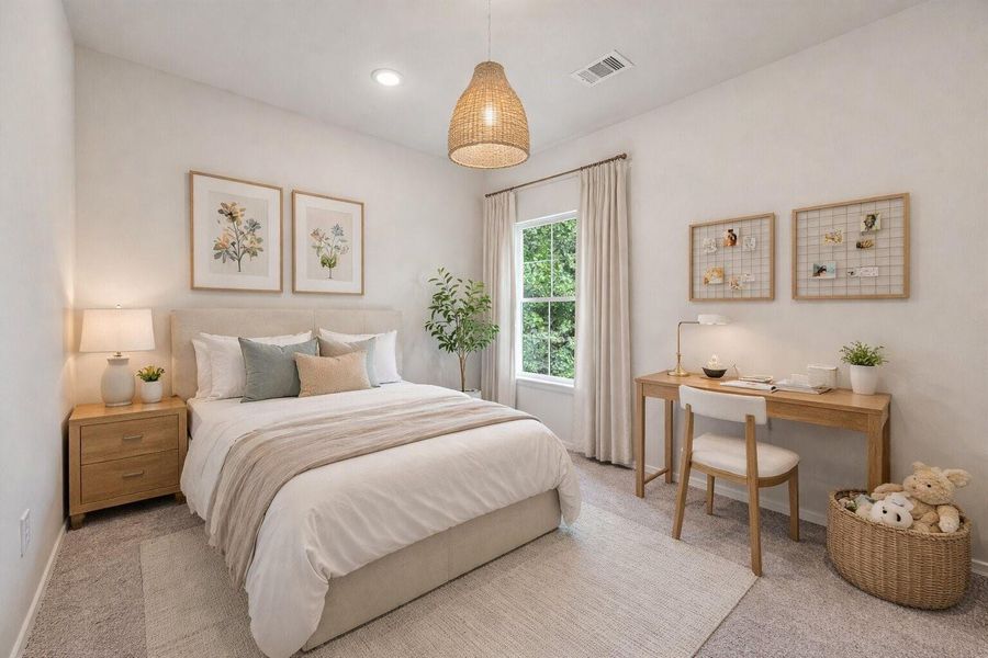 Furnished interior view inside a new home in , Willis (Image 14).