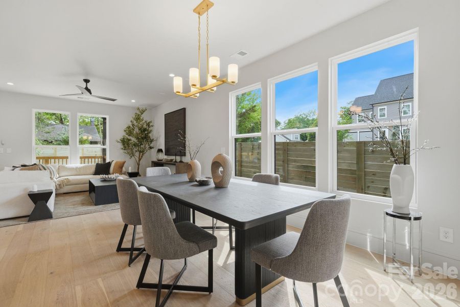 Furnished interior view inside a new home in , Charlotte (Image 5).