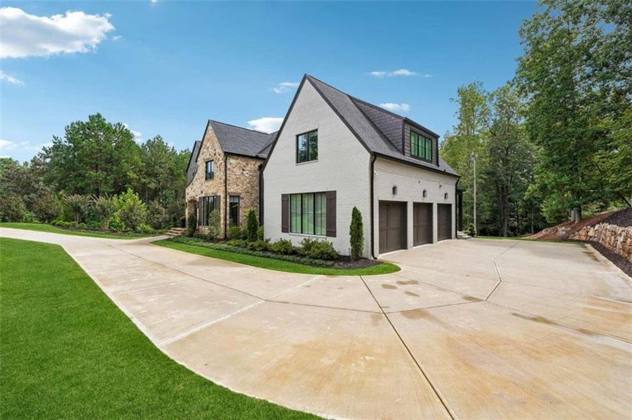 Front exterior of a new home in , Roswell, GA, highlighting curb appeal (Image 21).