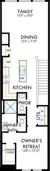 2D floor plan layout of this home in Preserve at The Cays – The Driftwood Series, Daytona Beach, FL (Image 3). 2D floor plan layout of this home in Preserve at The Cays – The Driftwood Series, Daytona Beach, FL (Image 3).
